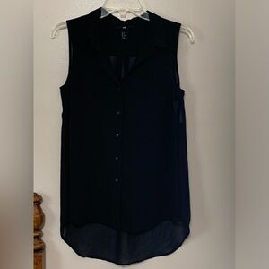 Black Shear Tank Button Up (4)